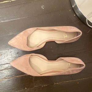 Marc fisher size 8 pink suede flats